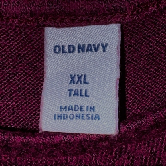 Old Navy Deep Red Long Sleeve Swing  Dress XXL Tall - Picture 3 of 3